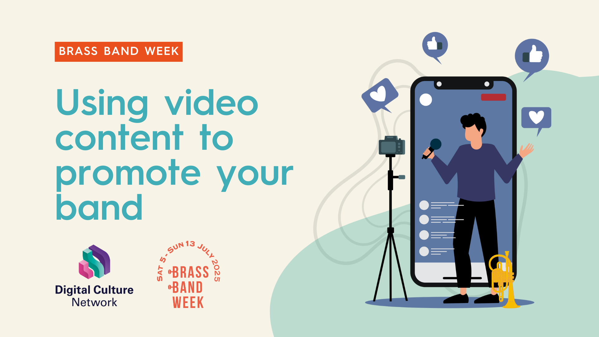 Register for the new Brass Band Week webinar which explores creating video content
