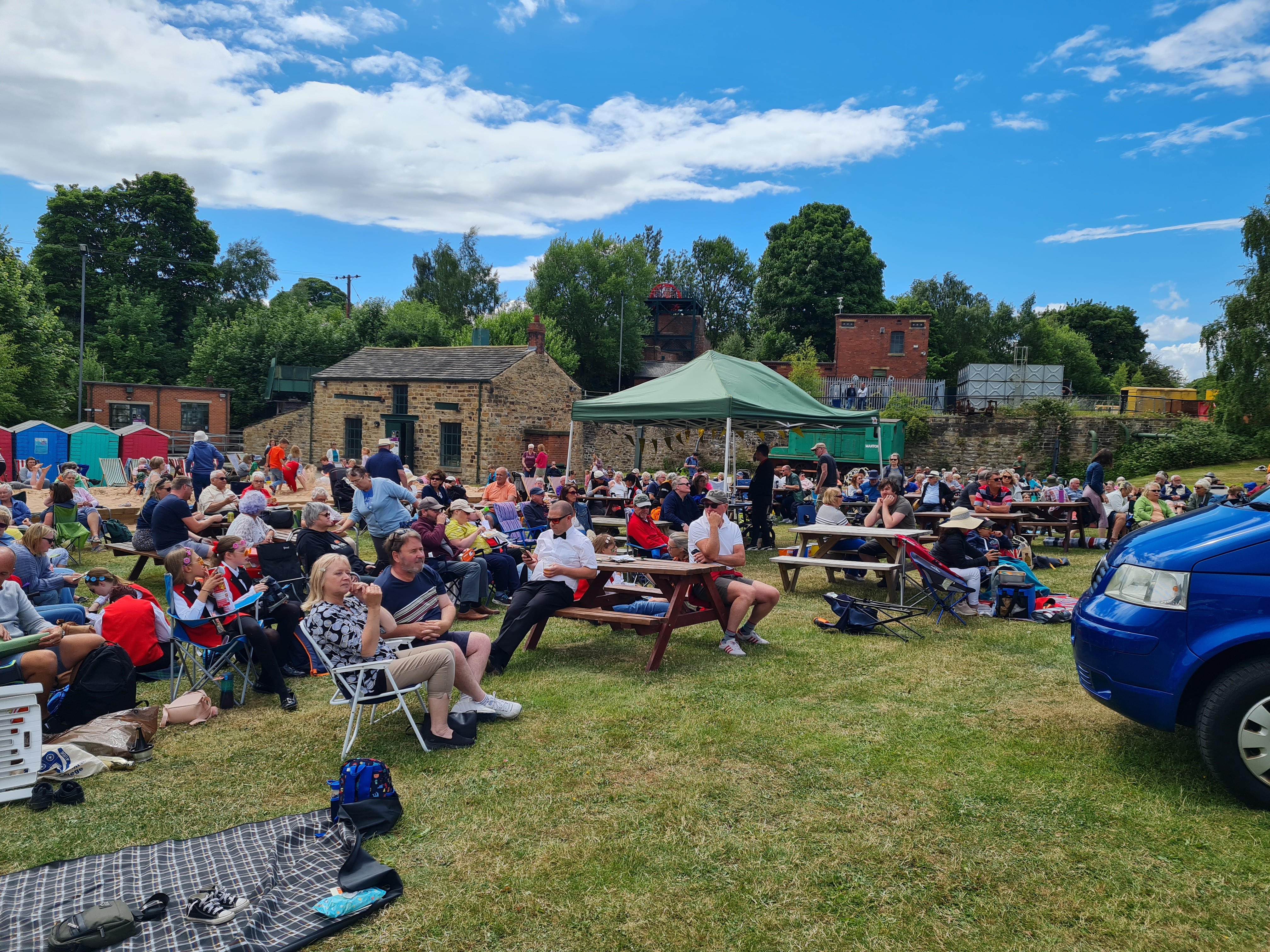 Audiences spectating a brass band event in 2022
