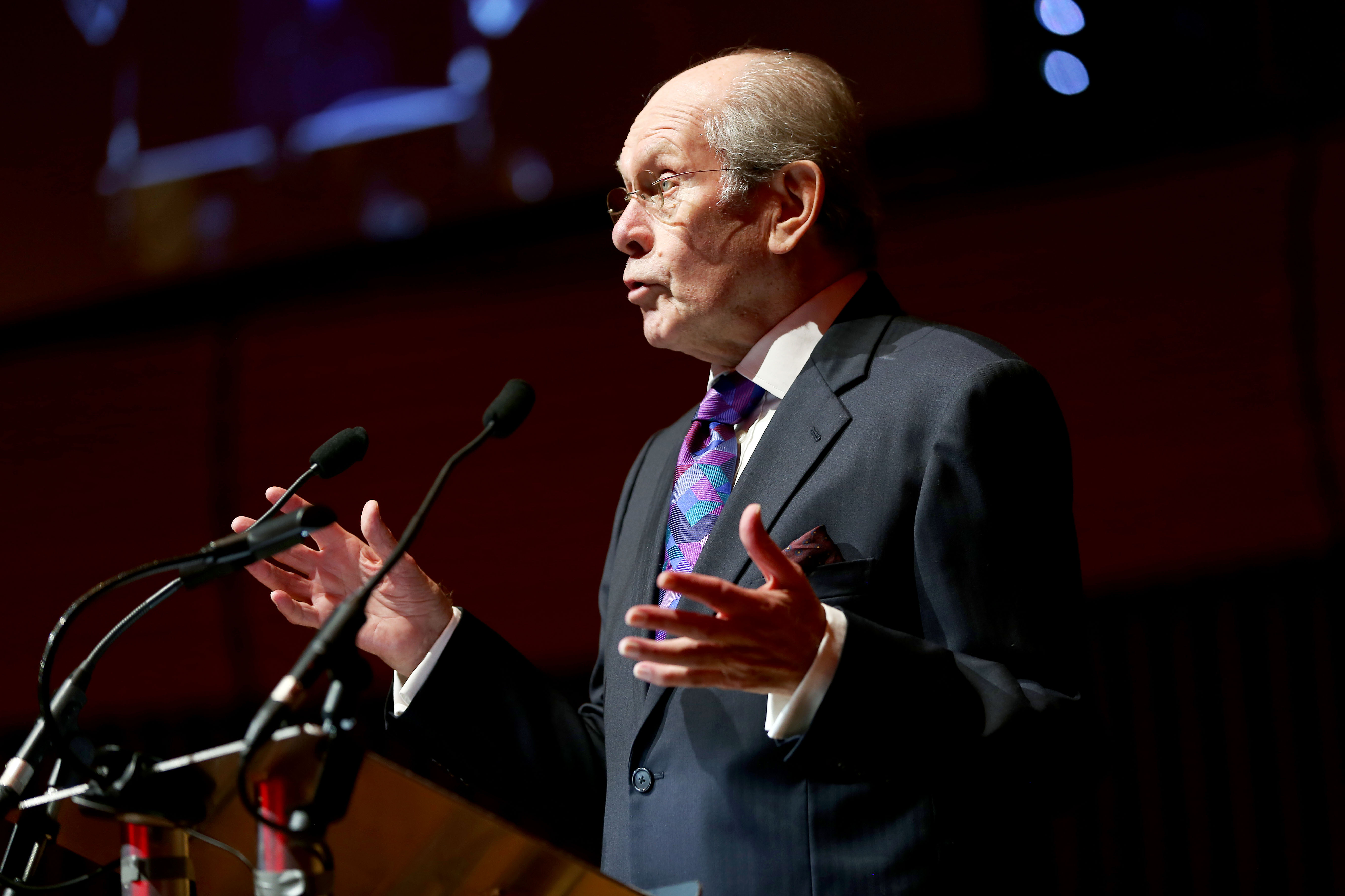 Frank Renton compering
