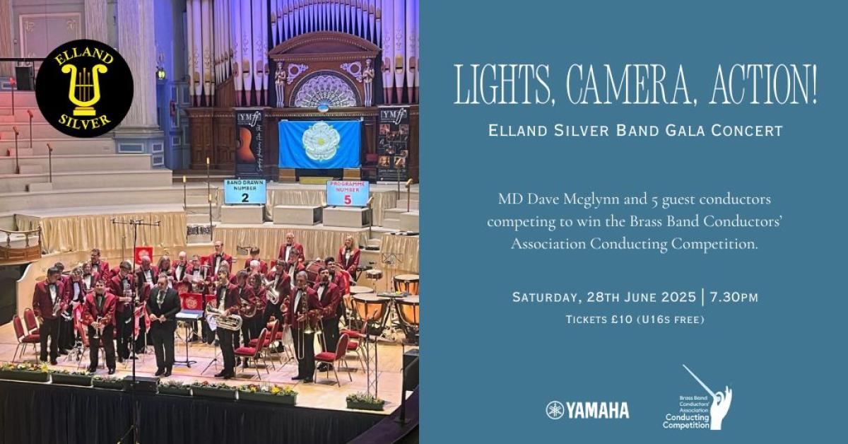 Elland Silver Band and event advert