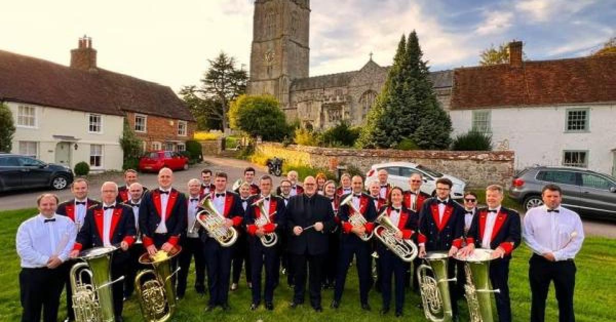 Aldbourne Band on the village green