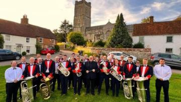 Aldbourne Band on the village green