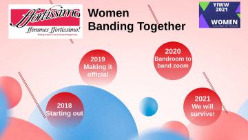 Women Banding Together image with milestone circles