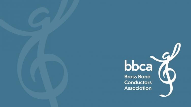BBCA logo is a treble clef with two arms lifted in a conducting movement
