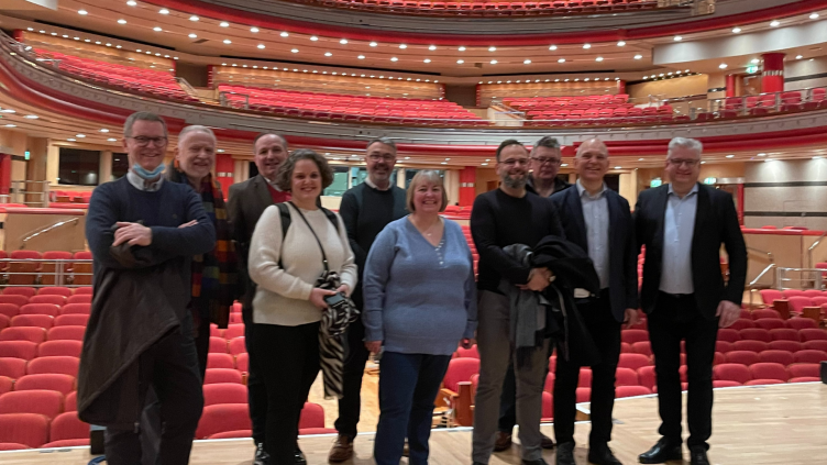 Members of BBE and EBBA at Birmingham Symphony Hall